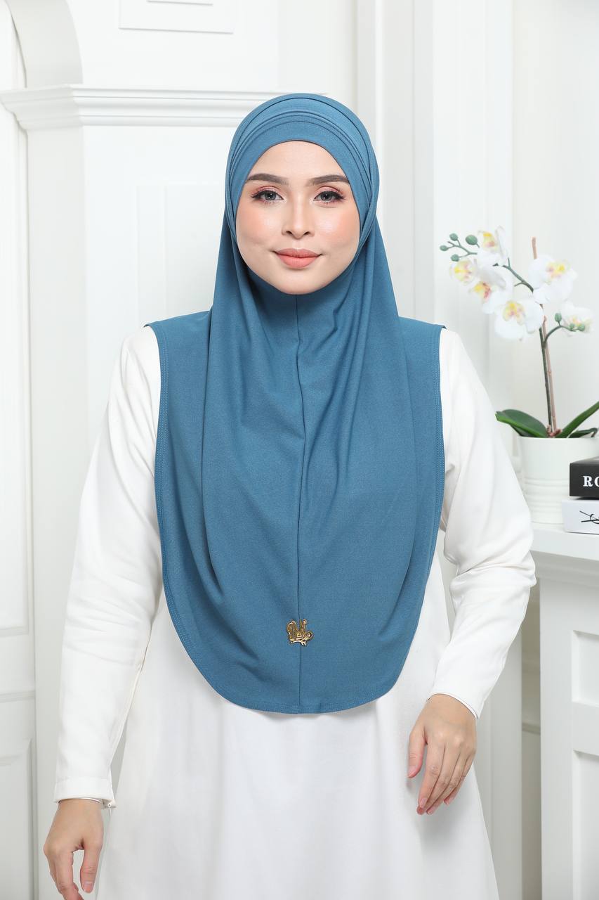 TEAL RANIA CAP&SCARF