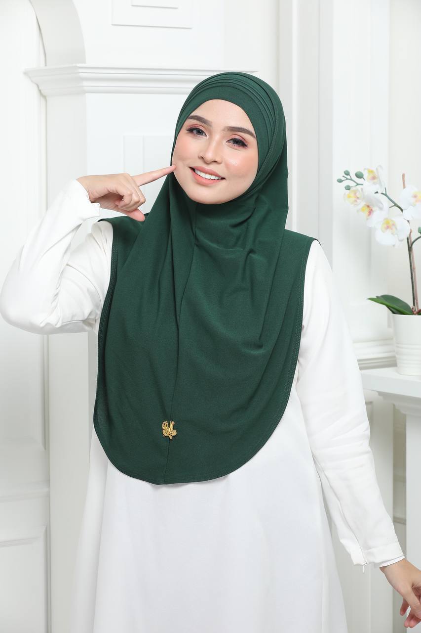 GREEN RANIA CAP&SCARF