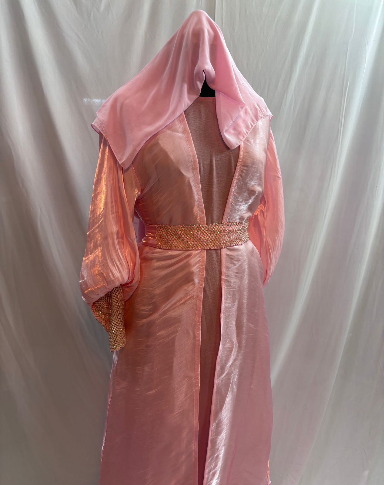 AIMAN ORGANZA ABAYA - PINK