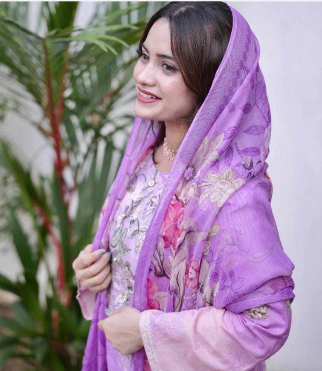 HARSHA PURPLE LAWN SUIT