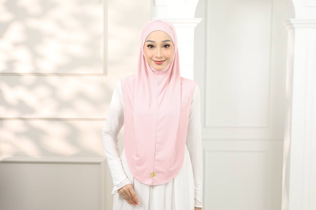 PINK NORA SCARF & CAP SET