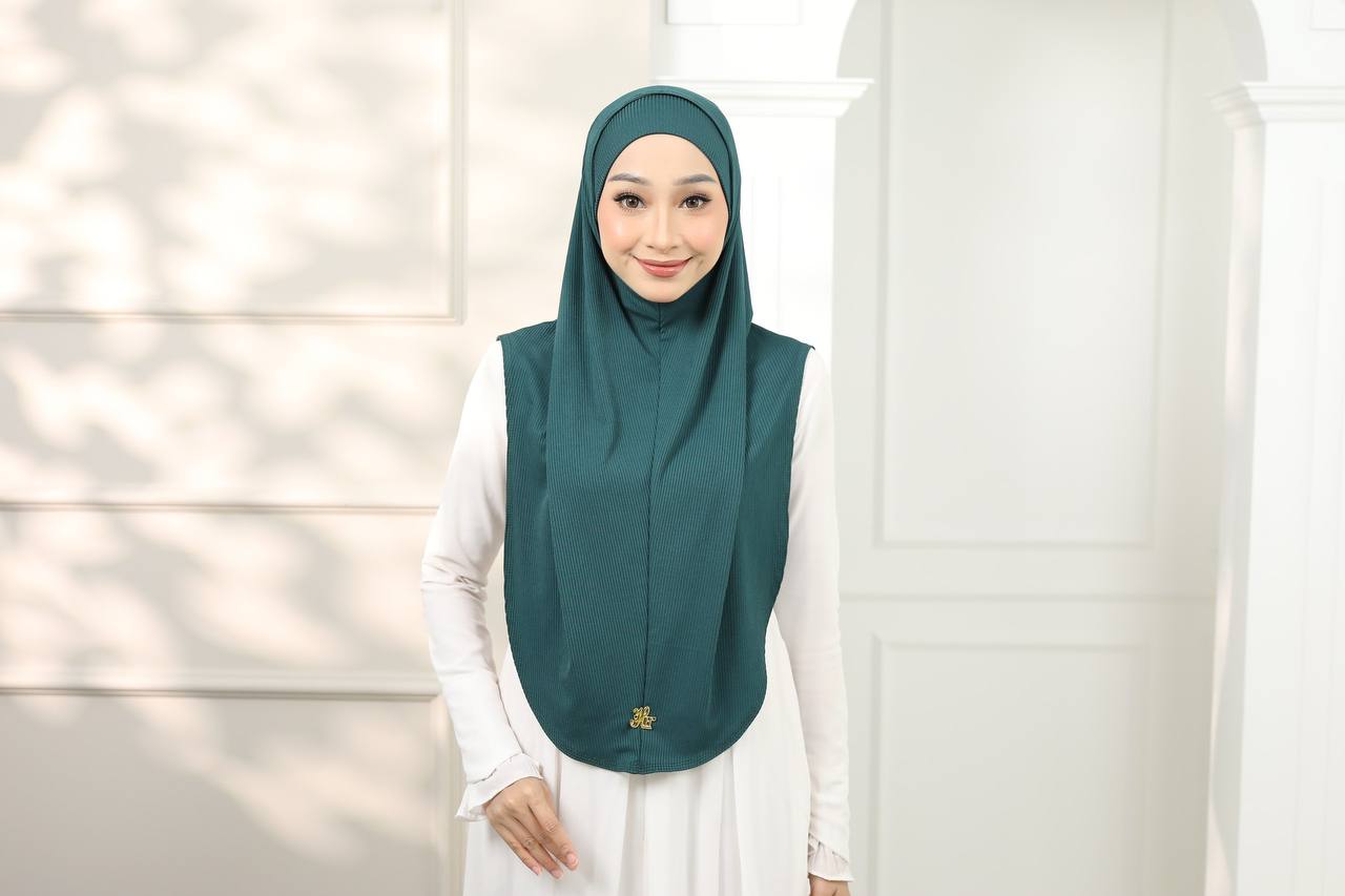 GREEN NORA SCARF & CAP SET