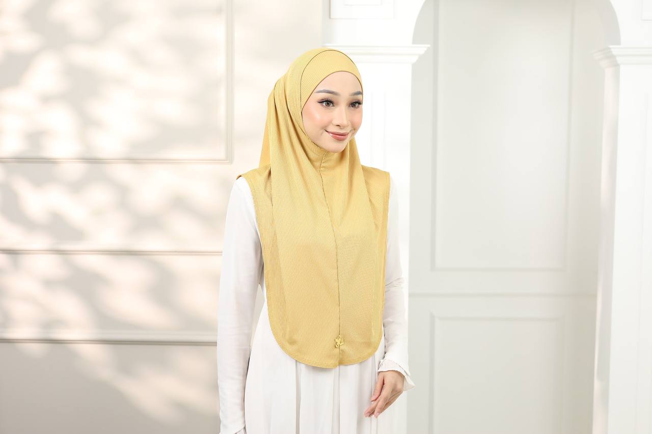 YELLOW NORA SCARF & CAP SET