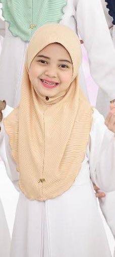 CREAM  HIZA KIDS SCARF