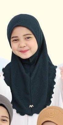 GREEN HIZA KIDS SCARF