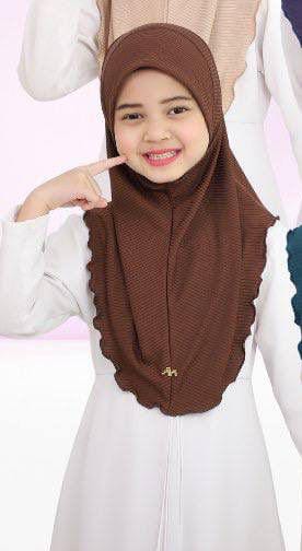 BROWN HIZA KIDS SCARF