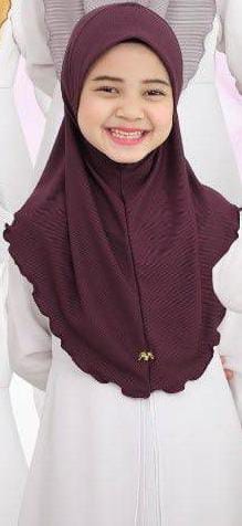 BROWN HIZA KIDS SCARF