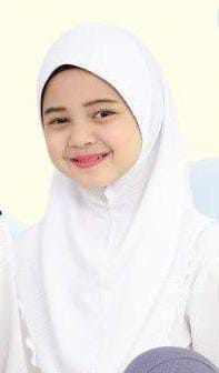 WHITE HIZA KIDS SCARF