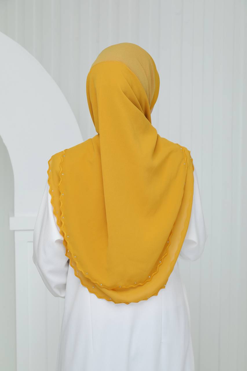 MUSTARD ZERLIN SCARF