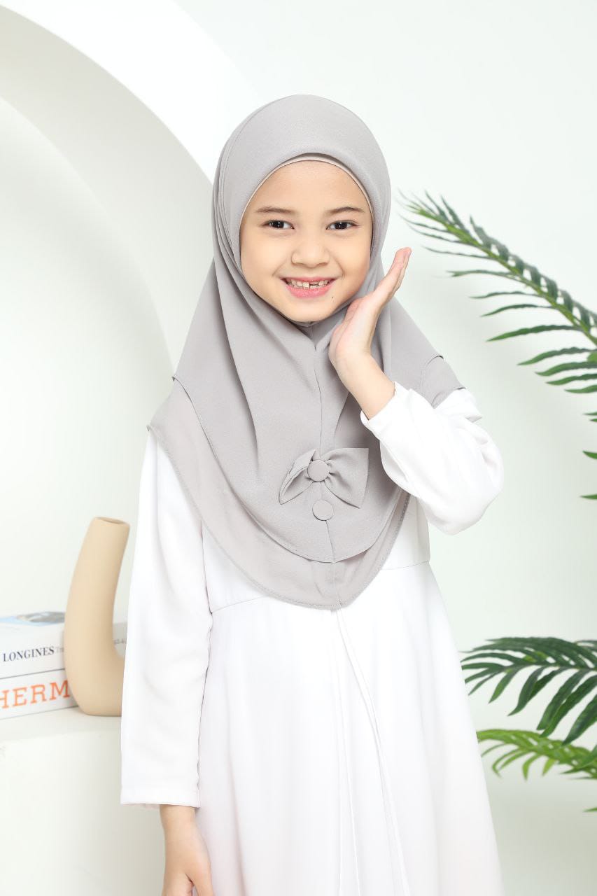 L GREY AARA KIDS SCARF