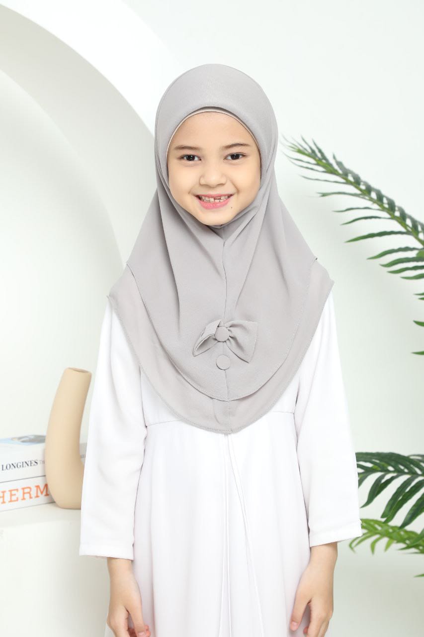 L GREY AARA KIDS SCARF