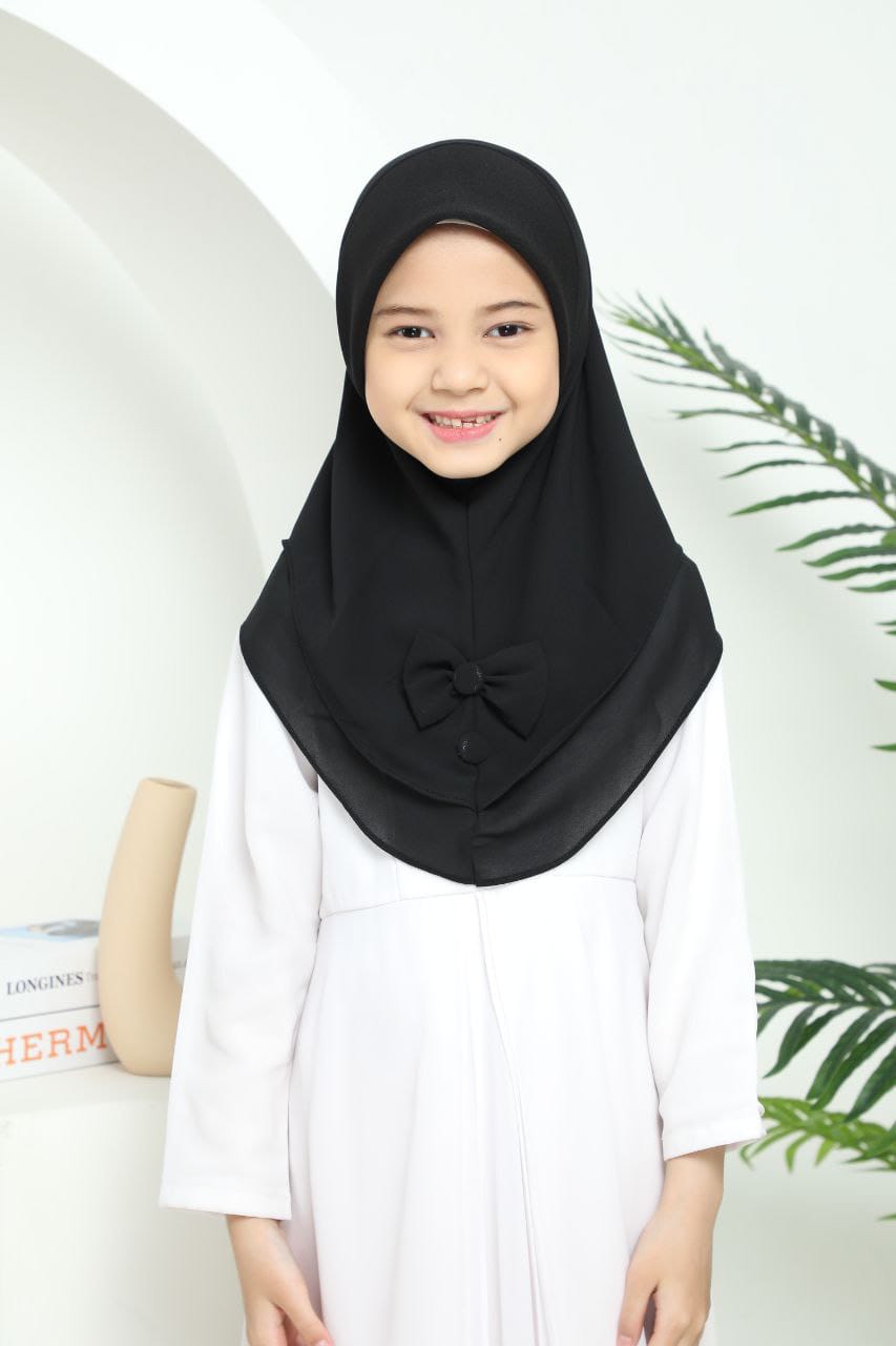 BLACK AARA KIDS SCARF