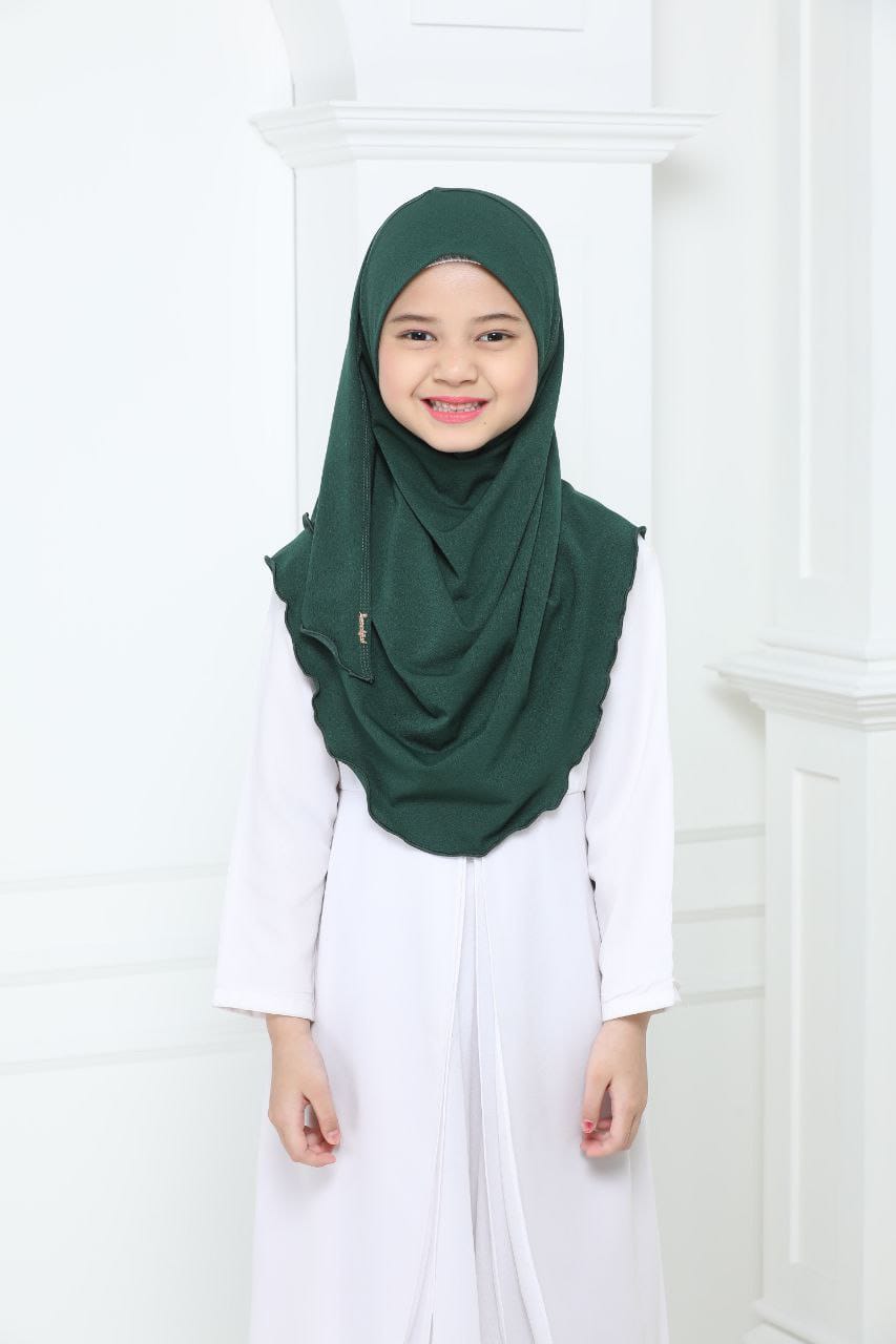 GREEN AYCA KIDS SCARF