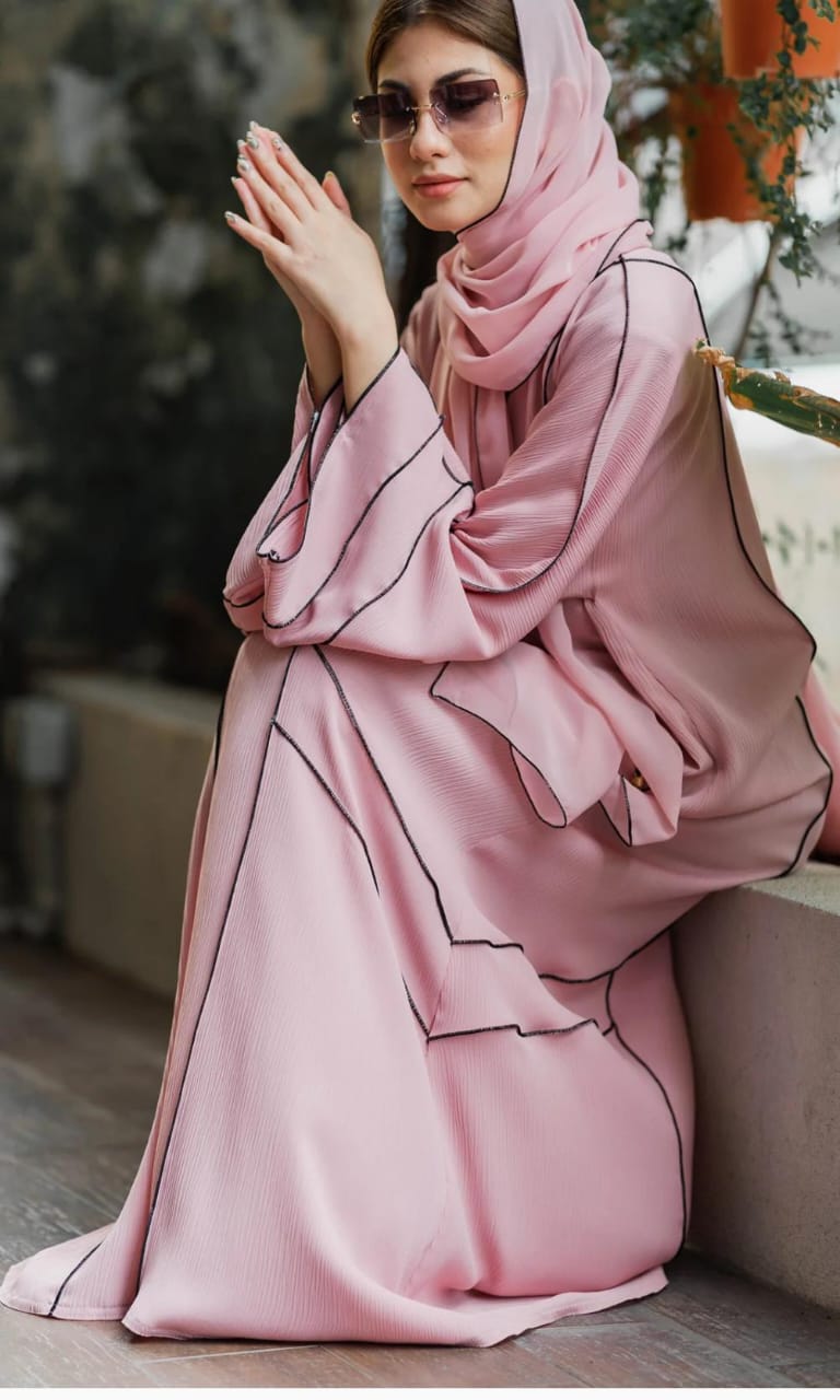 Normal Abaya AMIRA PINK CASUAL ABAYA – hijabessence