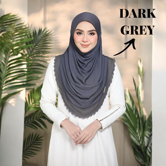 GREY YUSRA SCARF