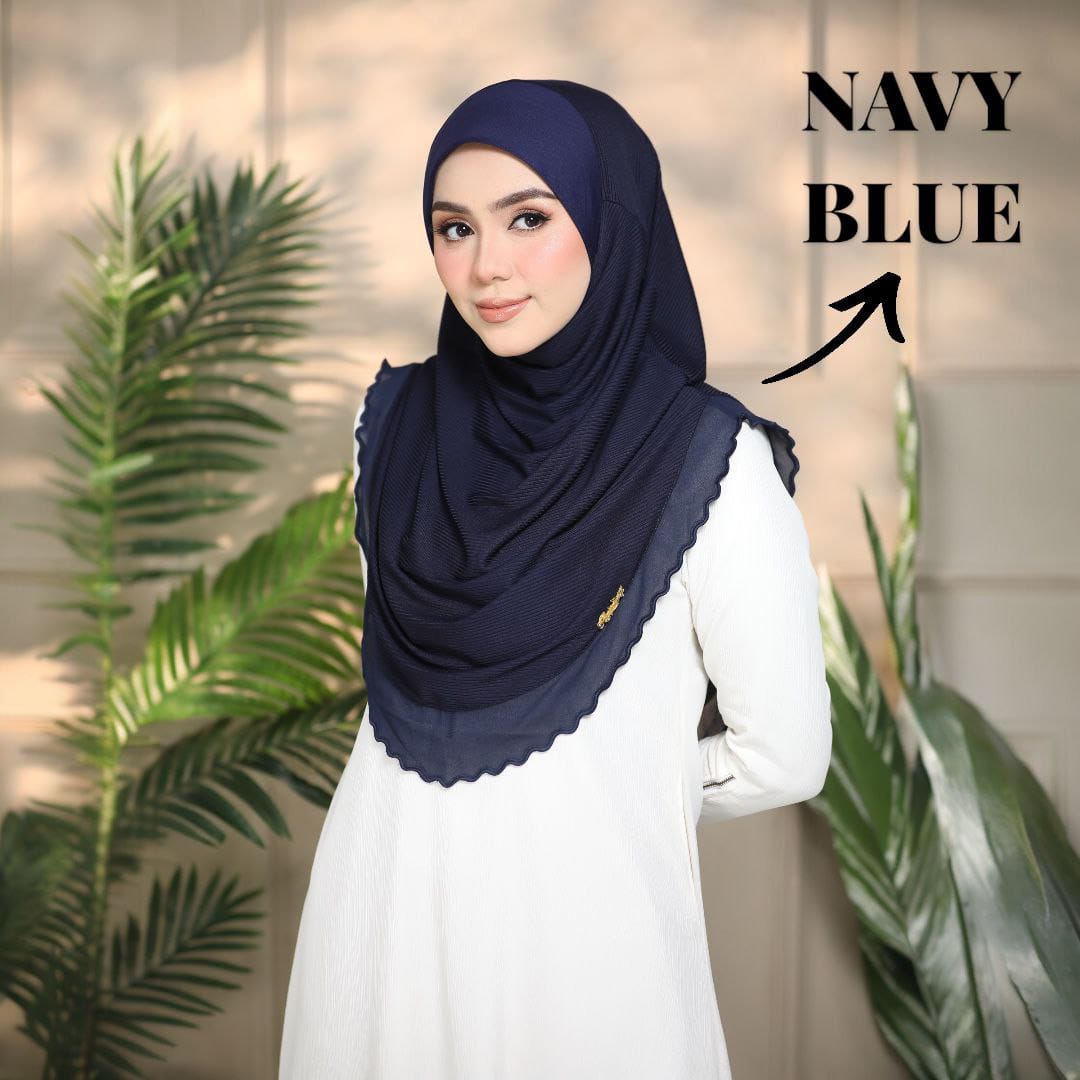 NAVY YUSRA SCARF