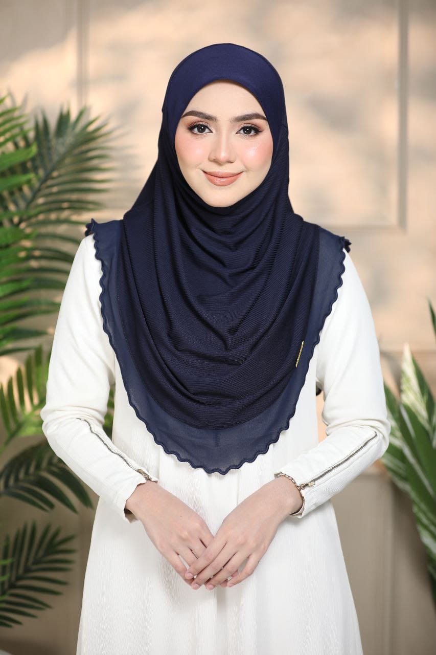 NAVY YUSRA SCARF