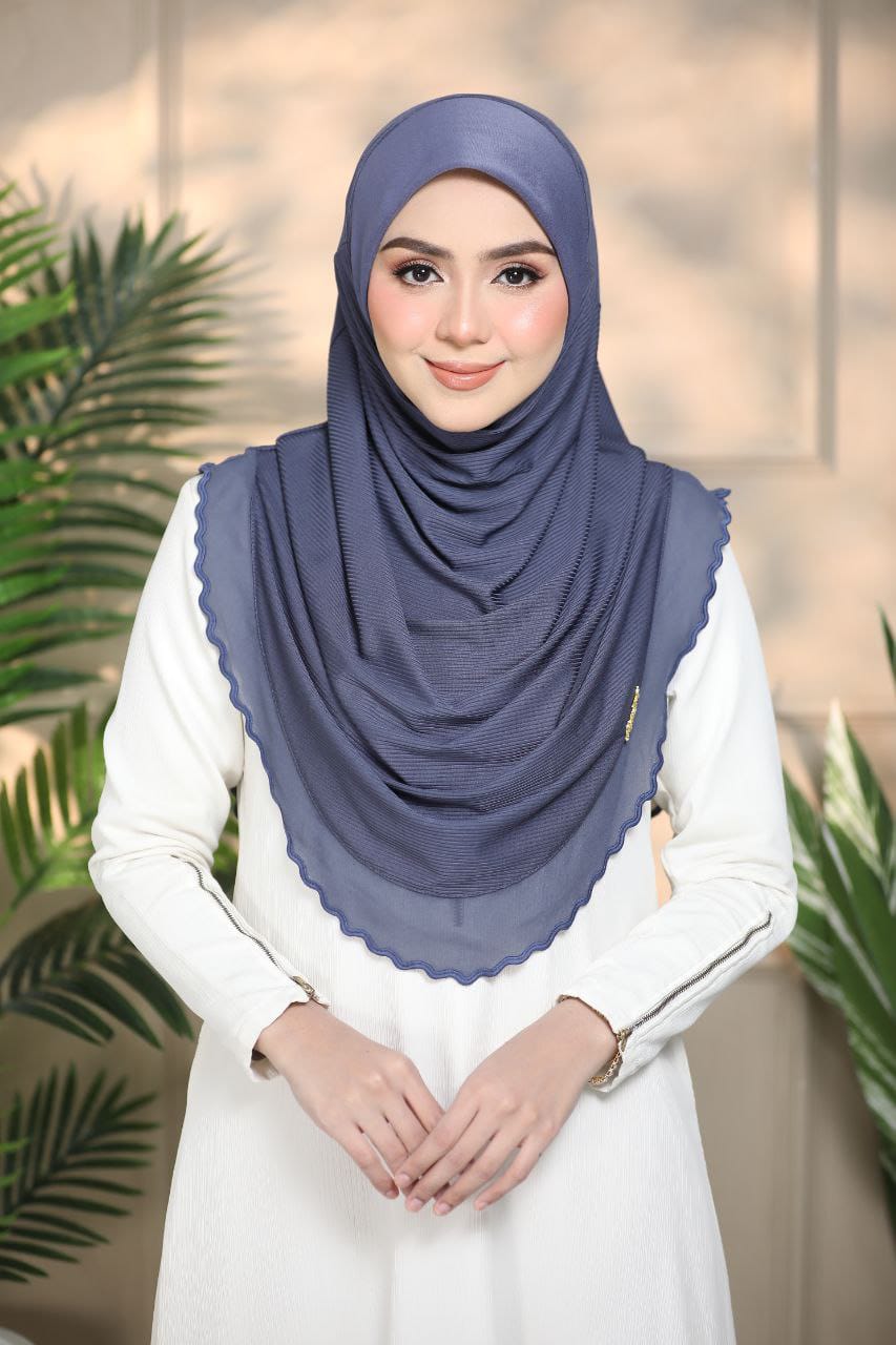 D GREY YUSRA SCARF