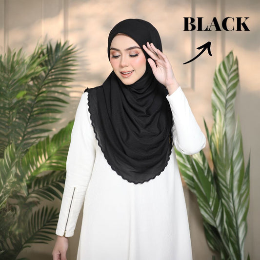 BLACK YUSRA SCARF