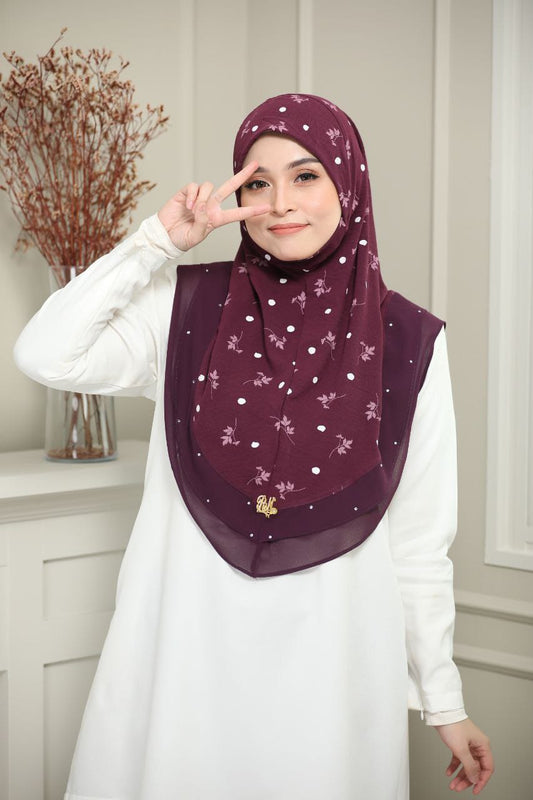 PURPLE FIZA SCARF