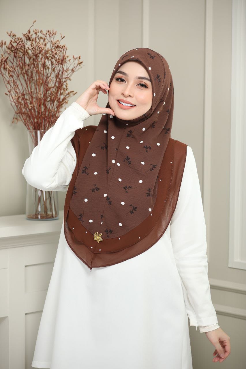 BROWN FIZA SCARF