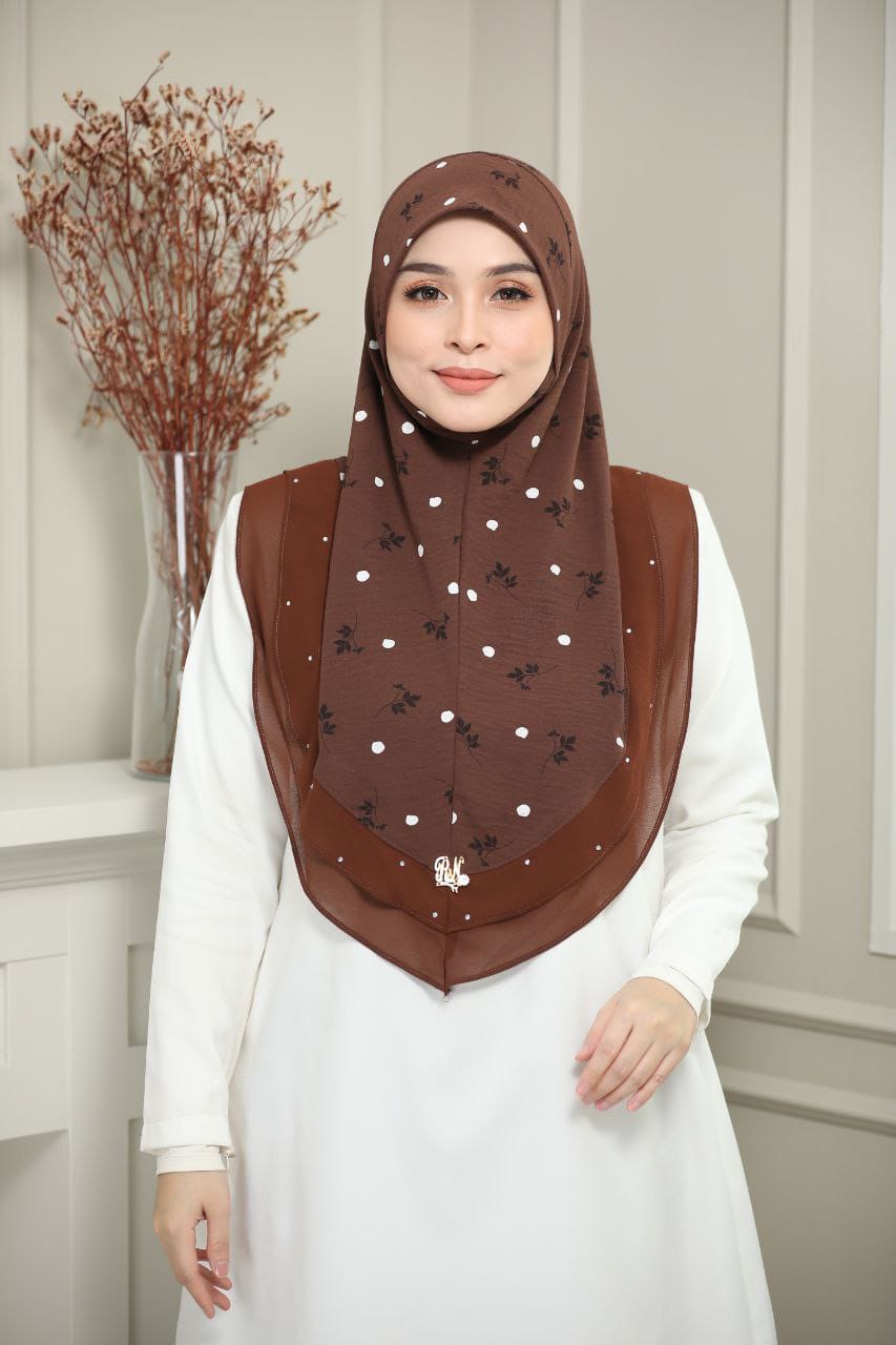 BROWN FIZA SCARF