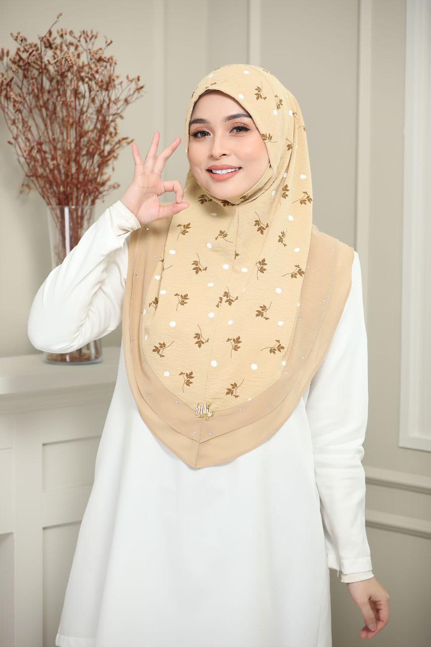 CREAM FIZA SCARF