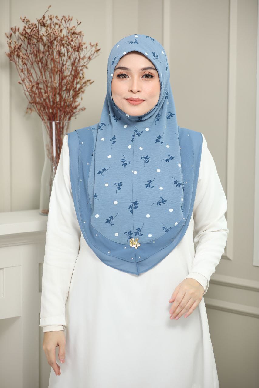 BLUE FIZA SCARF