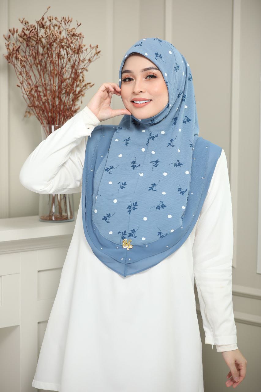 BLUE FIZA SCARF