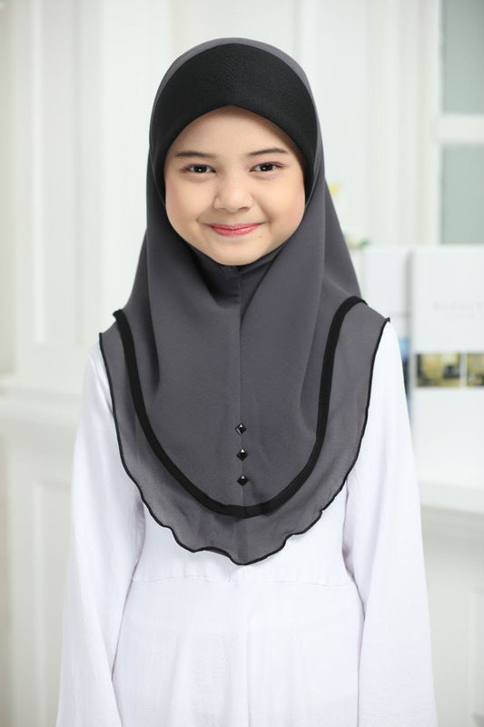 D GREY ZEINA SCARF