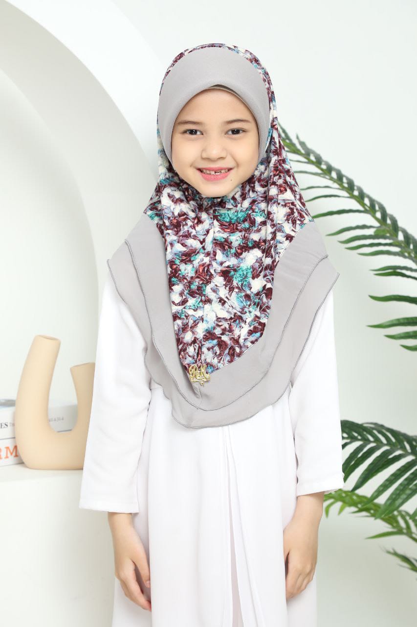 L GREY ALINA KIDS SCARF