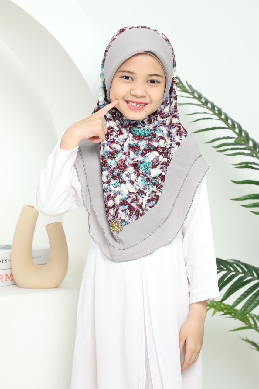 L GREY ALINA KIDS SCARF