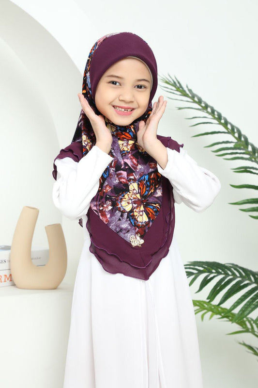 PURPLE ALINA KIDS SCARF