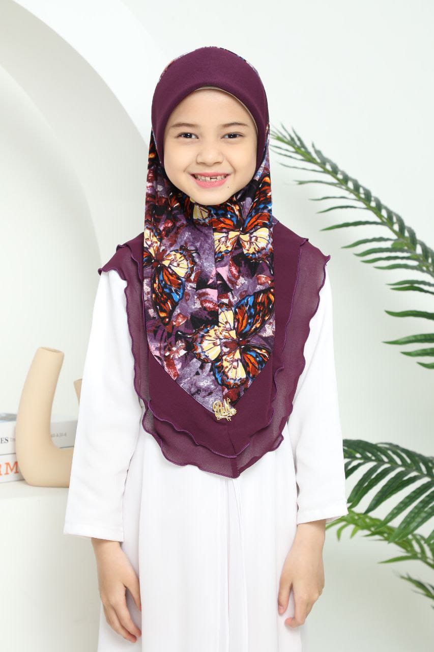 PURPLE ALINA KIDS SCARF