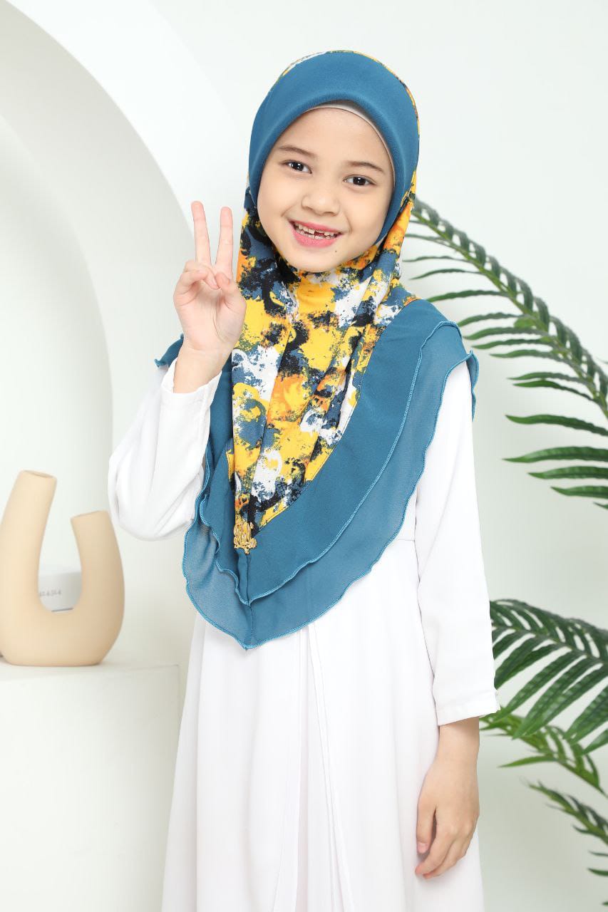 TEAL ALINA KIDS SCARF