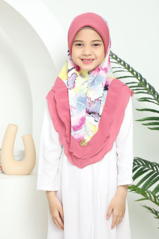 PINK ALINA KIDS SCARF