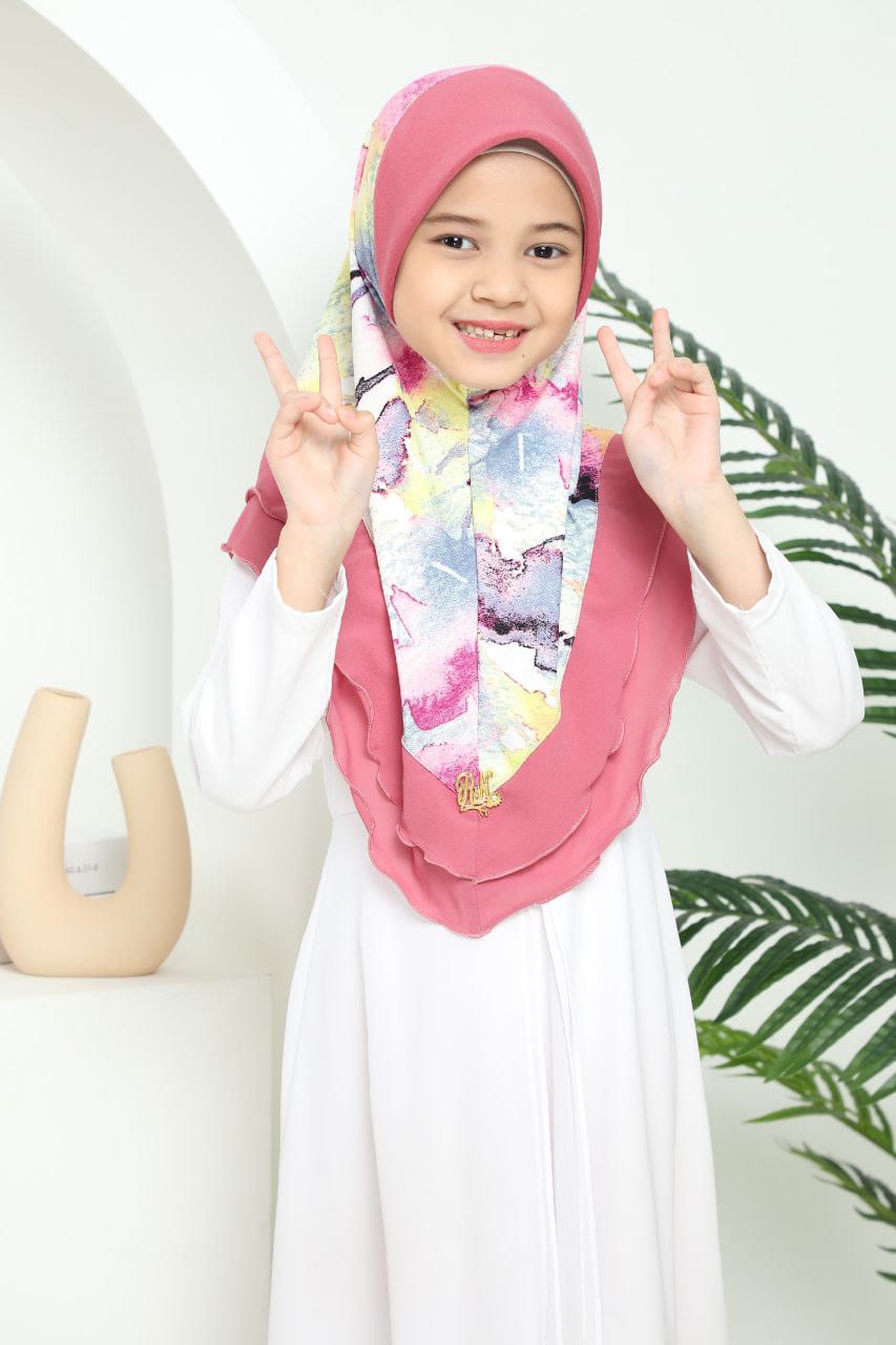 PINK ALINA KIDS SCARF