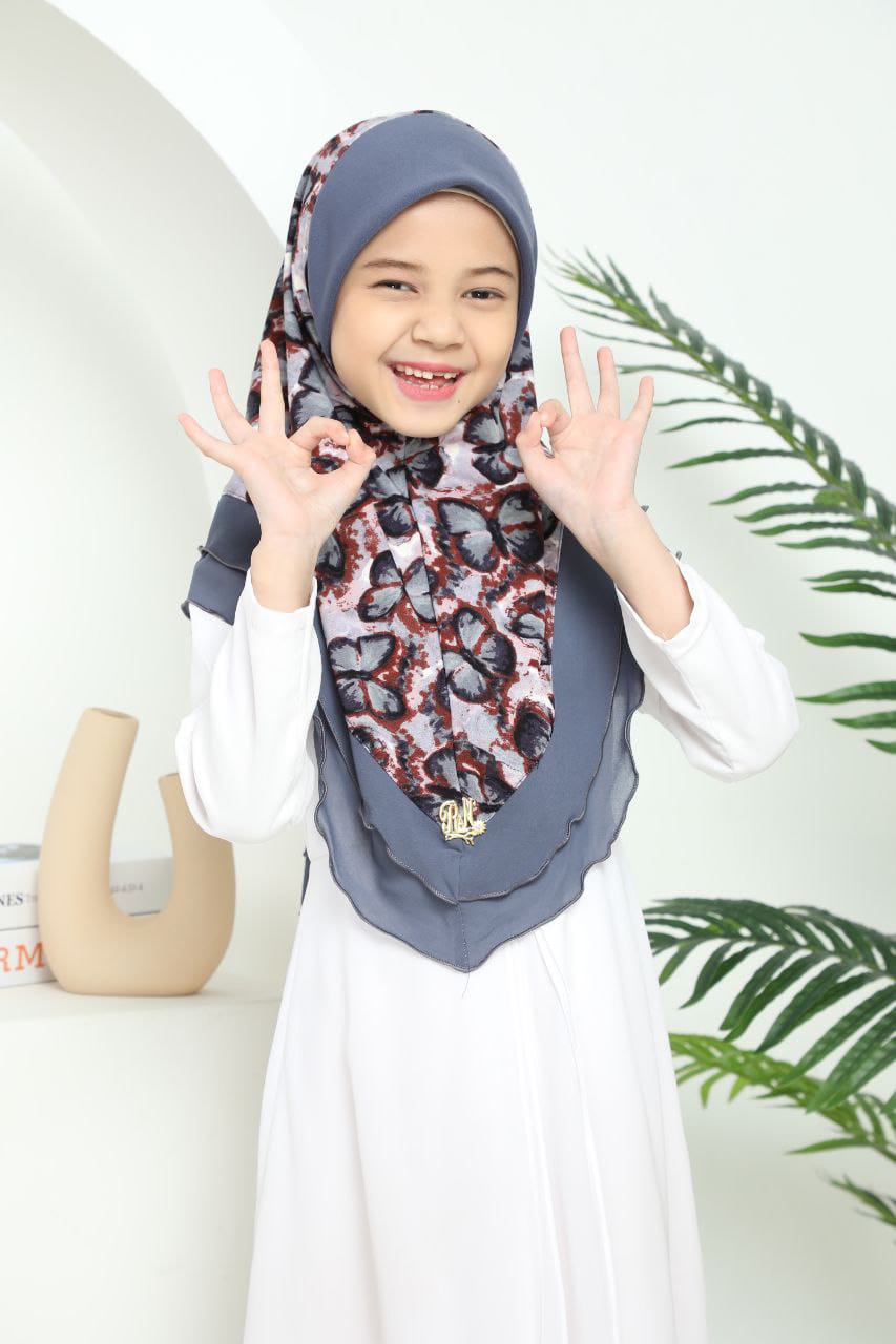 D GREY ALINA KIDS SCARF