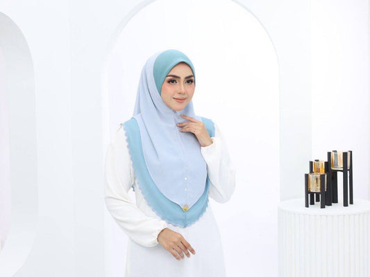 POWDER BLUE CELINA SCARF