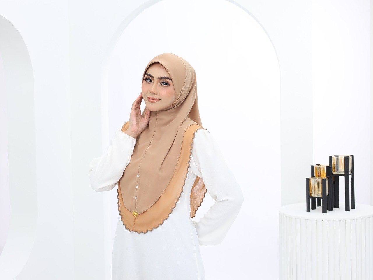 CAMEL CELINA SCARF