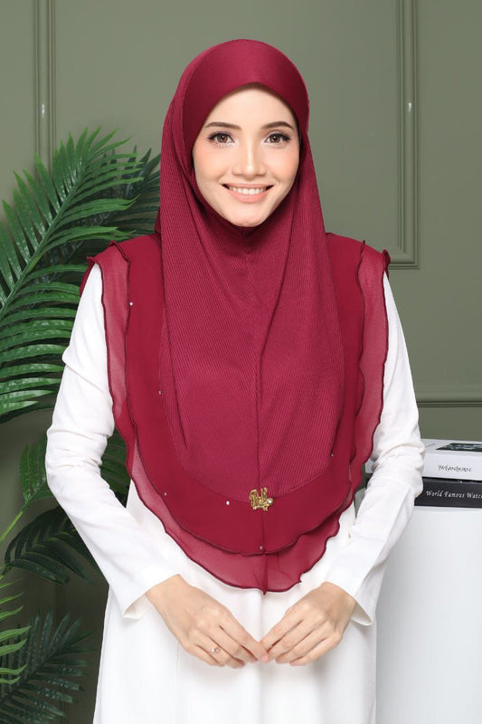 MAROON ISRA SCARF