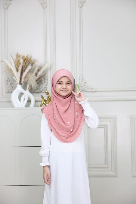 B PINK AIDA KIDS SCARF