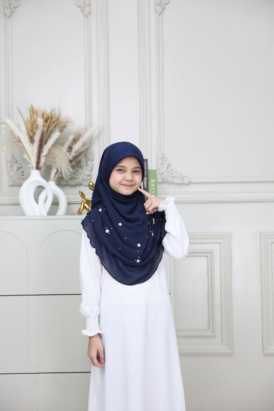 NAVY AIDA KIDS SCARF