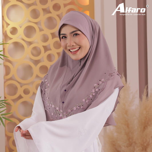 LILAC NUHA EMBRIODERY SCARF