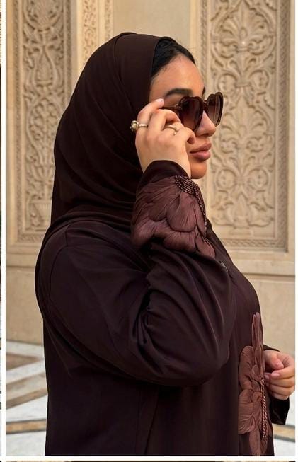 BROWN LAYAN HANDWORK ABAYA
