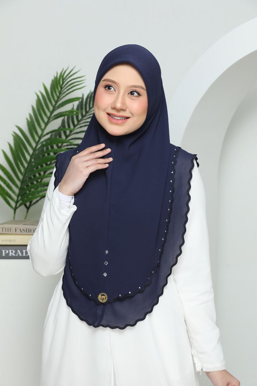 NAVY AYZAL SCARF