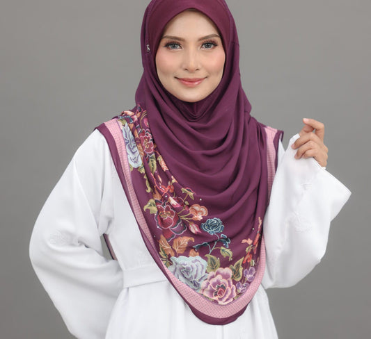PURPLE RANIA SCARF