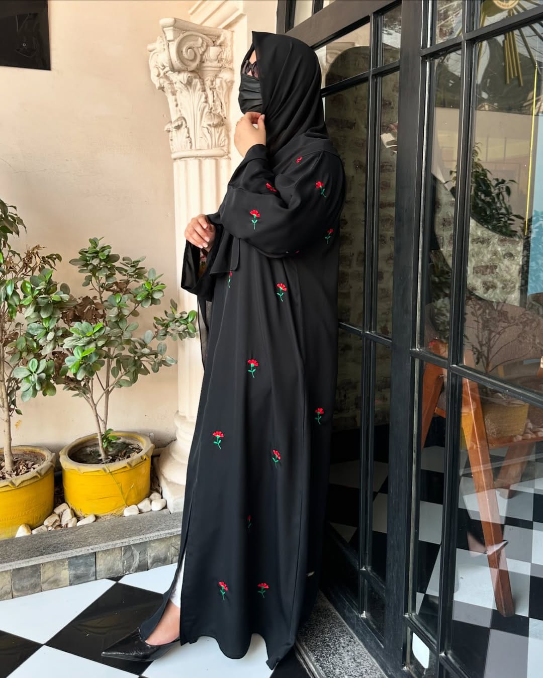 CELINE EMBRIODERY ABAYA