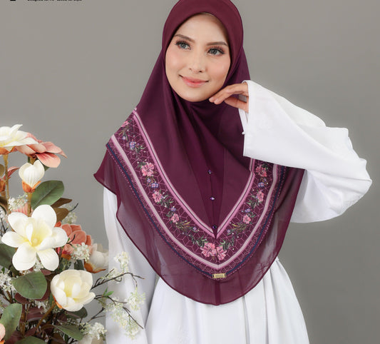 MAROON NORA ADULT SCARF