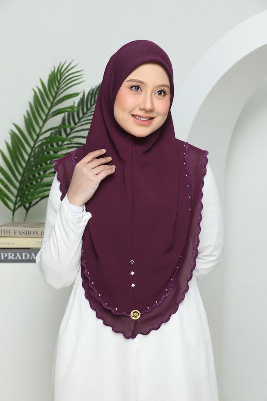 PURPLE AYZAL SCARF